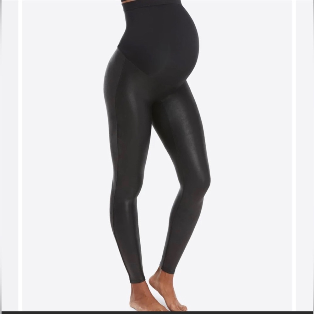 Spanx Mama Faux Leather Leggings size 2X.  2006